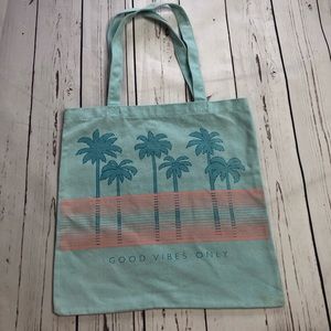 Good Vibes Only Canvas Tote